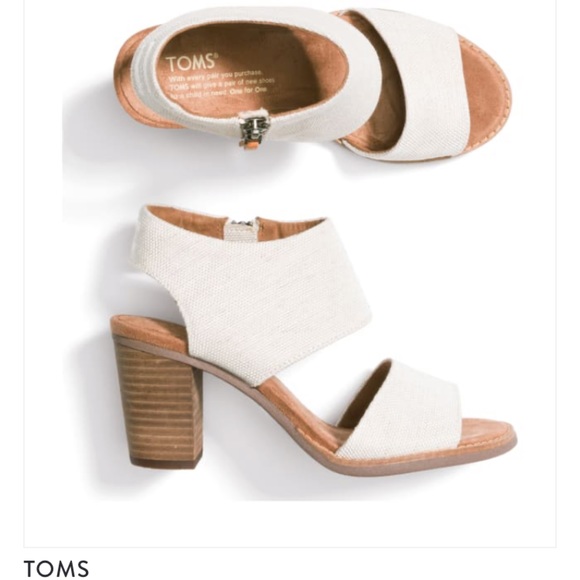 Toms Shoes - 🆕 NIB Toms Off-White Majorca Cut Out Heel